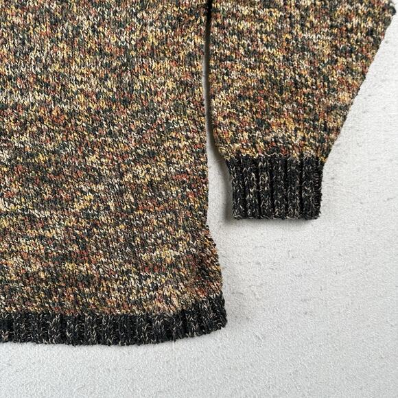Amy‎ Brill Sweater Women’s L/XL Brown Marled Knit Cotton Chunky Slouchy Pocket - Picture 11 of 16